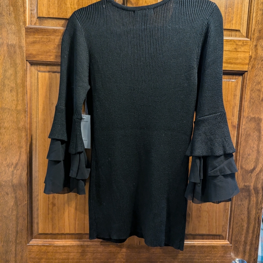 Ruffle Bell Sleeve Sweater - Picture 2 of 8